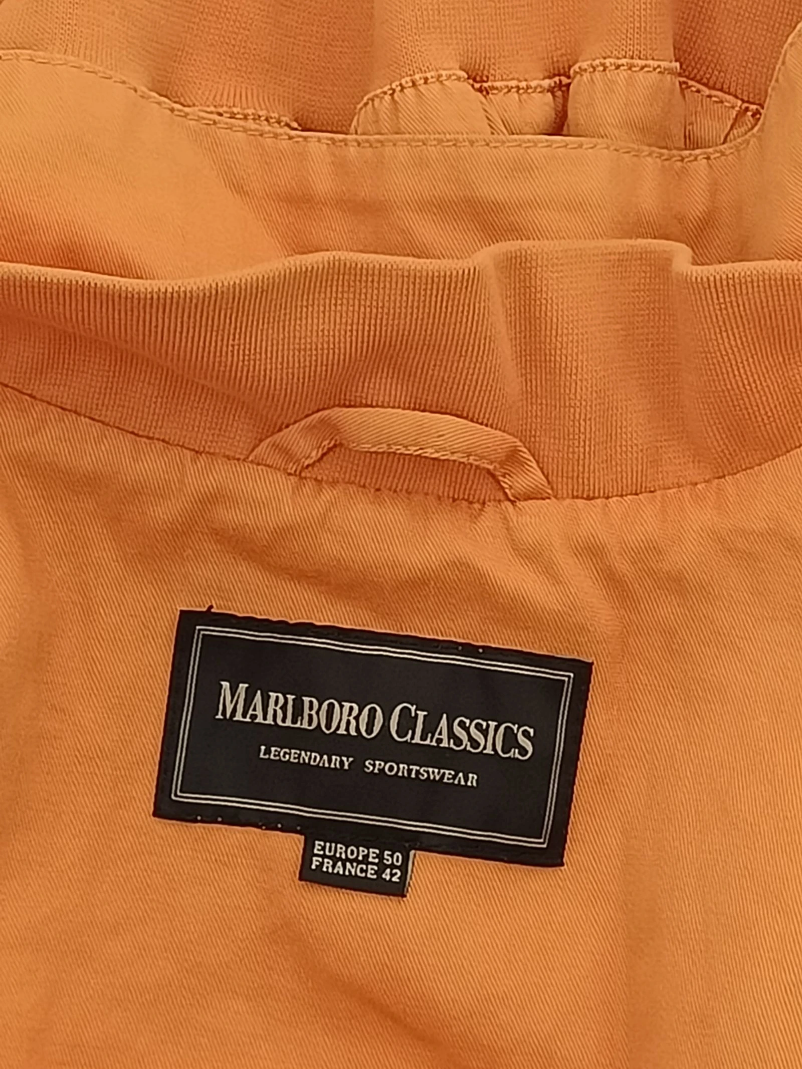 Chaqueta vaquera naranja de Marlboro Classics, talla 50 – photo 7